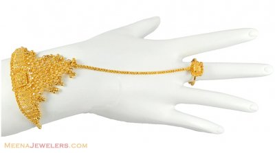 22Kt Gold Fancy Bracelet (Panja) ( Ladies Bracelets )