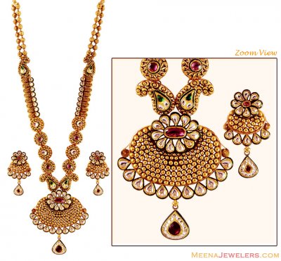 Gold Patta Necklace Set ( Bridal Necklace Sets )