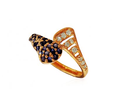 22k Gold Fancy Ring ( Ladies Signity Rings )