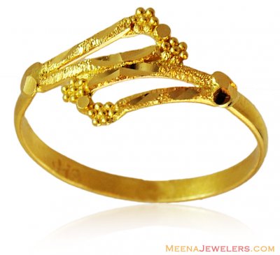 22K Yellow Gold Ladies Ring ( Ladies Gold Ring )