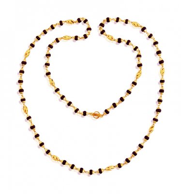 Gold Holy Tulsi Mala 26In ( 22Kt Long Chains (Ladies) )