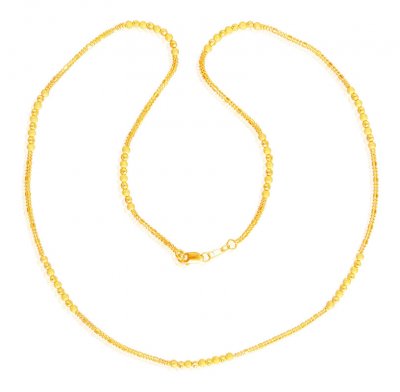 Ladies Gold Balls Chain ( 22Kt Long Chains (Ladies) )