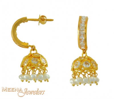 22Kt Gold Fancy Earrings ( 22Kt Gold Fancy Earrings )