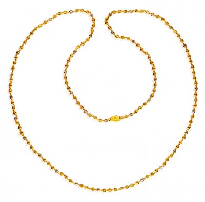 22kt Fancy Two Tone Gold Chain  ( 22Kt Long Chains (Ladies) )
