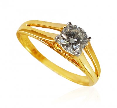 22K Yellow Gold Diamond Ring ( Diamond Rings )