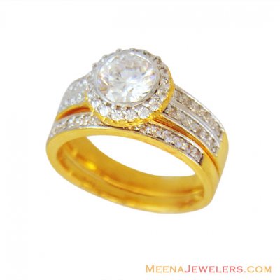 22k Designer Engagement Ring ( Ladies Signity Rings )