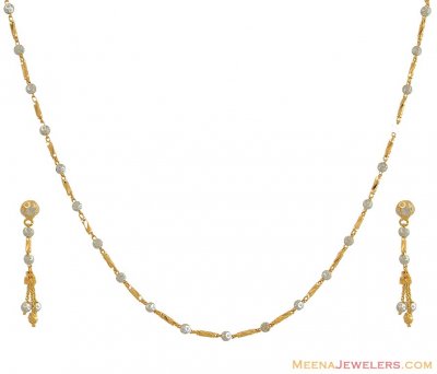 2 Tone Gold Necklace Set ( Light Sets )