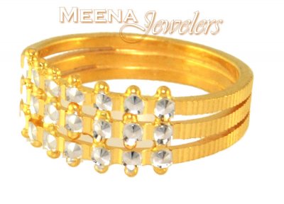 Gold Ladies Ring (Lazer Cut) ( Ladies Gold Ring )