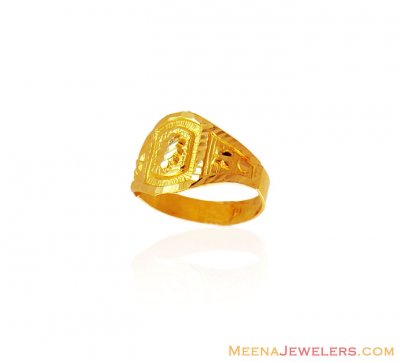 22 K Gold Ring for Boys ( 22Kt Baby Rings )