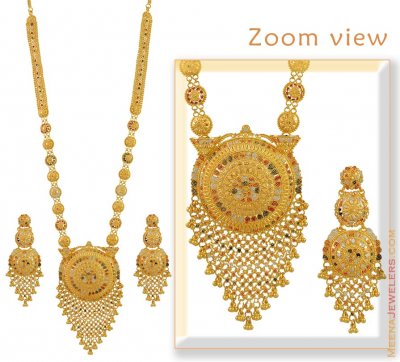 22K Indian Bridal Necklace Set ( Bridal Necklace Sets )