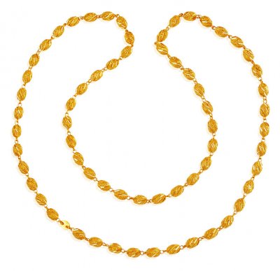 22K Gold Balls Chain(26 Inches) ( 22Kt Long Chains (Ladies) )