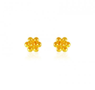 22karat Gold Earrings ( 22 Kt Gold Tops )