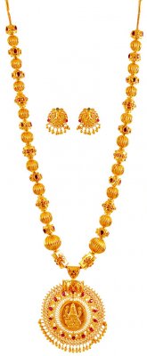22K Temple Necklace Set ( Gold Designer Sets )