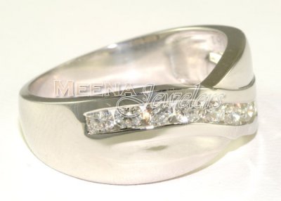 18Kt White Gold Diamond Ring ( Diamond Rings )