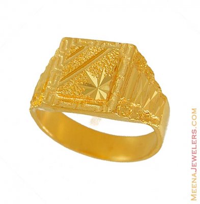 22k Exquisite Mens Ring ( Mens Gold Ring )