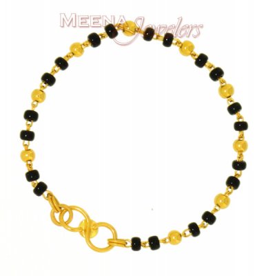 Baby Bracelet with black beads ( Black Bead Bracelets )