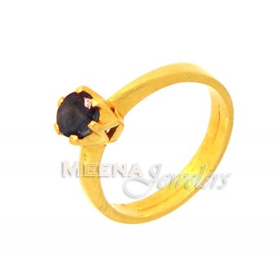 22 Kt Gold Precious Stone Ring ( Ladies Rings with Precious Stones )