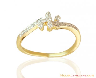 Delicate 18K Cute Ring  ( Diamond Rings )