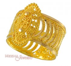 22K Gold Wide Ladies Ring ( Ladies Gold Ring )