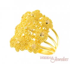 22k Filigree Designer Ring