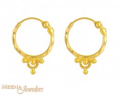 22K Hoops for Babies ( Hoop Earrings )