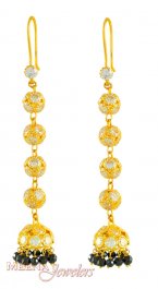 22Kt Gold Hook Earrings ( Long Earrings )