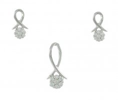 White Gold Pendant Set ( White Gold Pendant Sets )