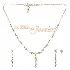 18Kt White Gold Necklace Set
