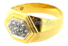 Mens Signity Ring (22Kt Gold)