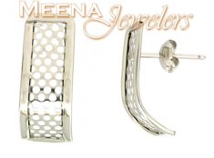 18Kt White Gold Earring ( White Gold Earring )