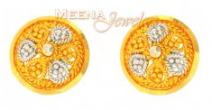22Karat Gold Earrings with Filigree 