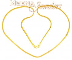 22Kt Gold Oblong Box Chain