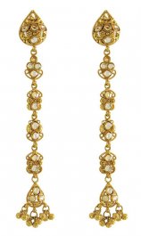 22 Karat Gold Long Earrings