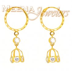 22Kt  Gold Hoop Earrings ( Hoop Earrings )