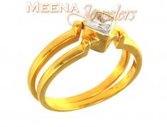 22Kt Gold Ladies Signity Ring ( Ladies Signity Rings )