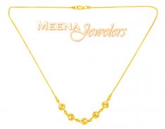 22kt Gold Chain (Necklace) with CZ