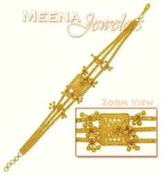 22Kt Gold Filigree Work Bracelet
