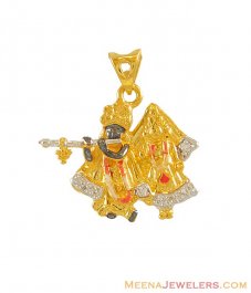 22k Radha Krishna Pendant ( Ganesh, Laxmi and other God Pendants )