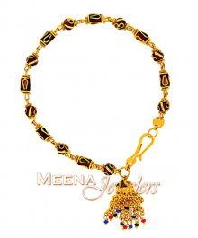 MeenaKari  Gold  Bracelet With Jumki  ( Ladies Bracelets )