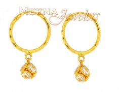 22Kt  Gold Earrings (Baby) ( Hoop Earrings )