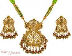 22K Designer Pendant Set