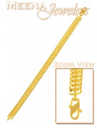 22Kt Gold   Mens Bracelet ( Men`s Bracelets )