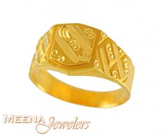 22Kt Gold Baby Ring ( 22Kt Baby Rings )