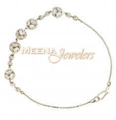 22kt White Gold Bracelet with CZ (Cubic Zircon)
