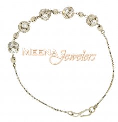 22kt White Gold Bracelet with CZ (Cubic Zircon)