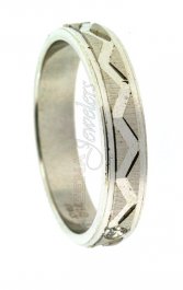 18Kt White Gold Wedding Band