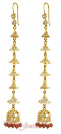22Kt Gold Long Earrings