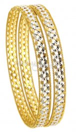 22 Kt Gold Two Tone Bangles