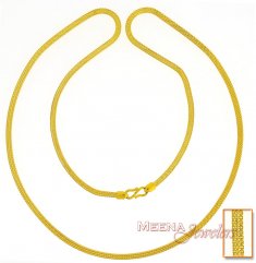22Kt Gold Box Chain (28 Inch) ( Men`s Gold Chains )