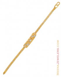 22kTwo tone baby bracelet ( 22Kt Baby Bracelets )